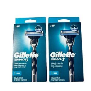 Lot Of 2 Gillette Mach3 Men's Razor, New